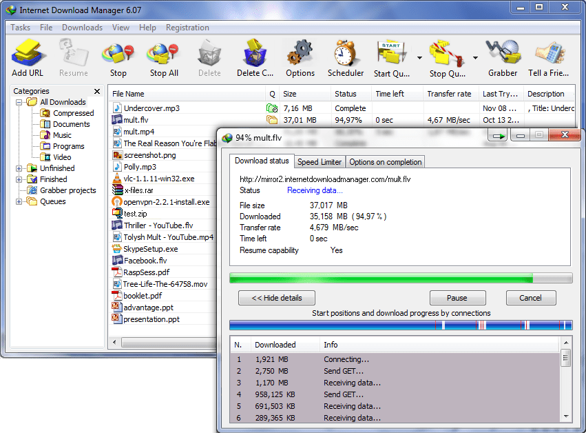 Best Download Managers for Windows 10 1 Internet Download Manager User Interface